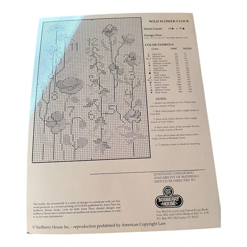 8 Vintage Cross Stitch Patterns Birthday Anniversary Clock Garden Wedding VGC